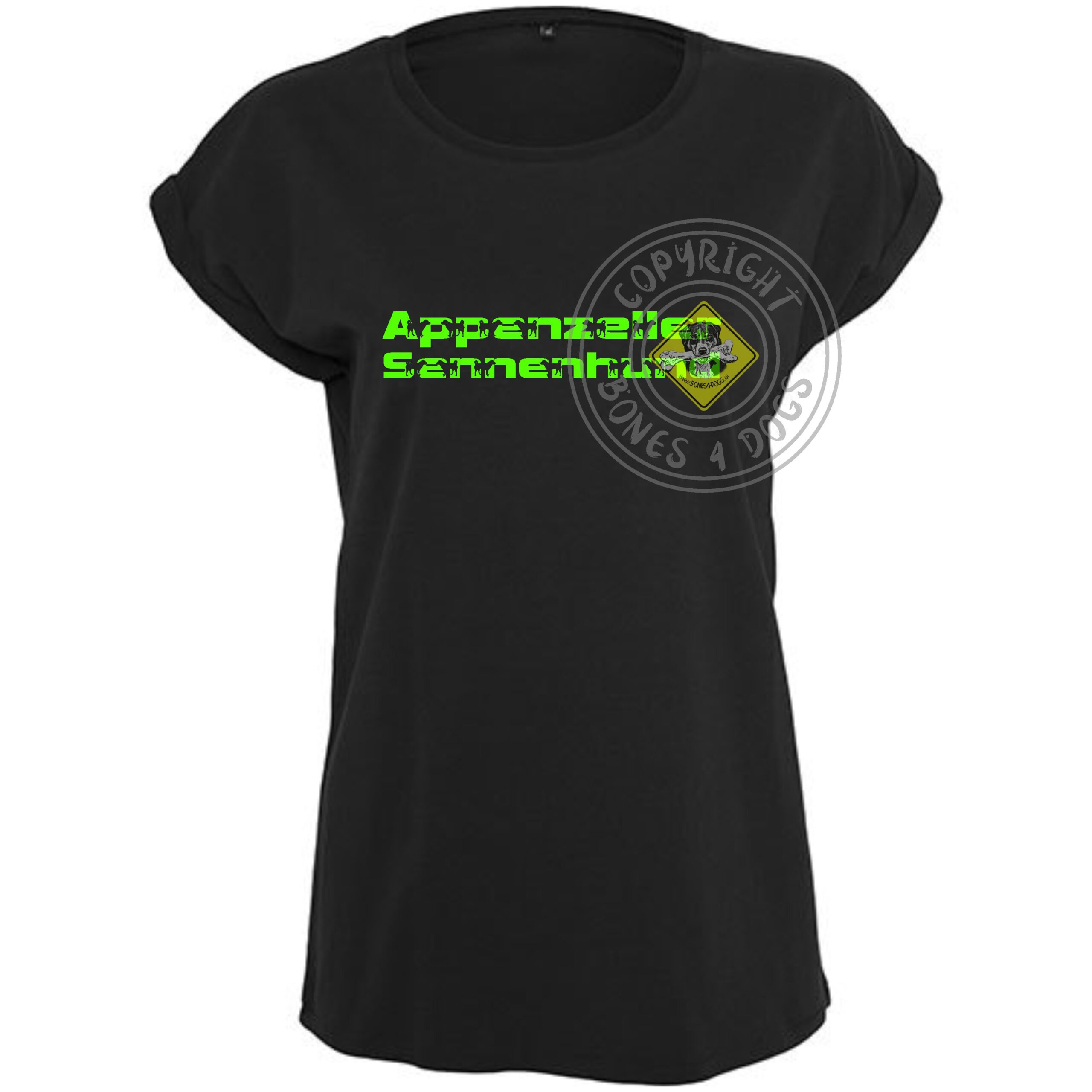 Damen Shirt "Appenzeller Sennenhund Stencil"